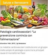 Patologie cardiovascolari: &quot;La prevenzione comincia con l&#039;alimentazione&quot;